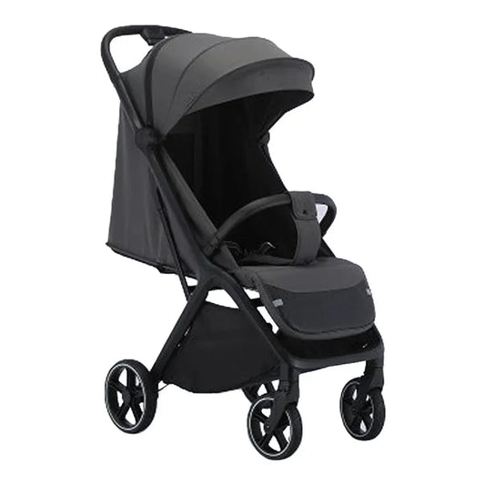 JMT-543498 Ergonomic Double Stroller with Sunshade and Travel Bag in Dark and Light Grey