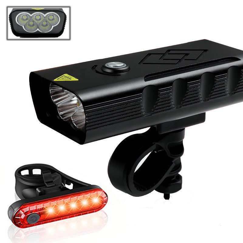 JMT-543562 Rechargeable USB Bicycle Front LED Light with Built-in Battery