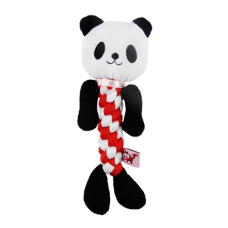 JMT-543626 Dog Molar Training Toy - Durable Short Plush Chew Toy, 19cm Length, 8cm Width