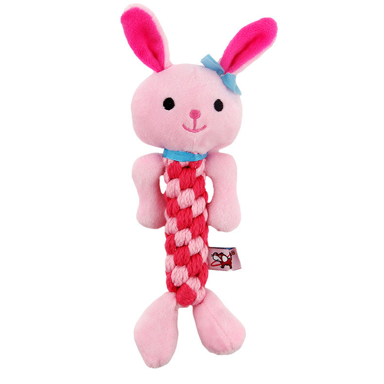 JMT-543626 Dog Molar Training Toy - Durable Short Plush Chew Toy, 19cm Length, 8cm Width