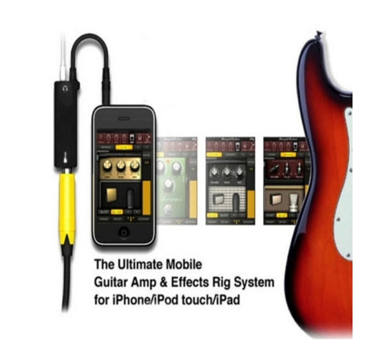 JMT-543818 Apple Device Compatible Guitar Audio Cable with Guitar Effector Support