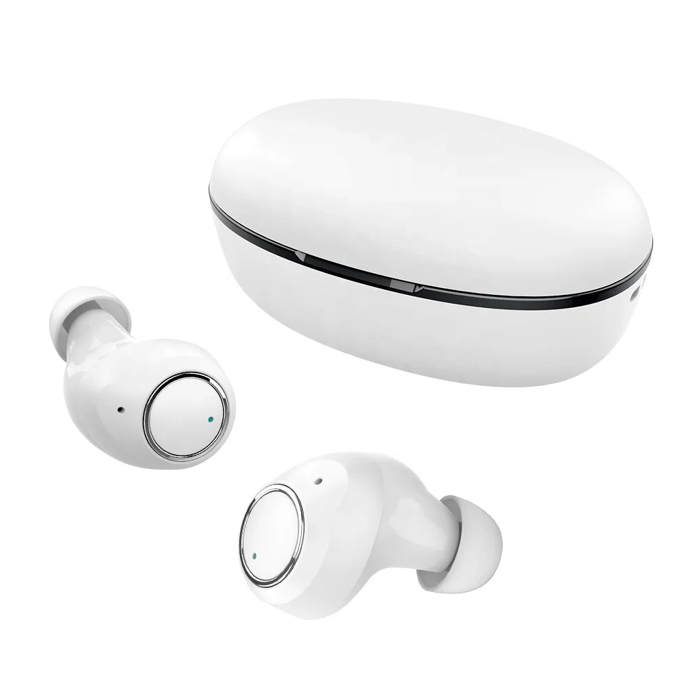JMT-543818 Compact Invisible In-Ear Earbuds with LED Charging Case - Trulyway M2 TWS