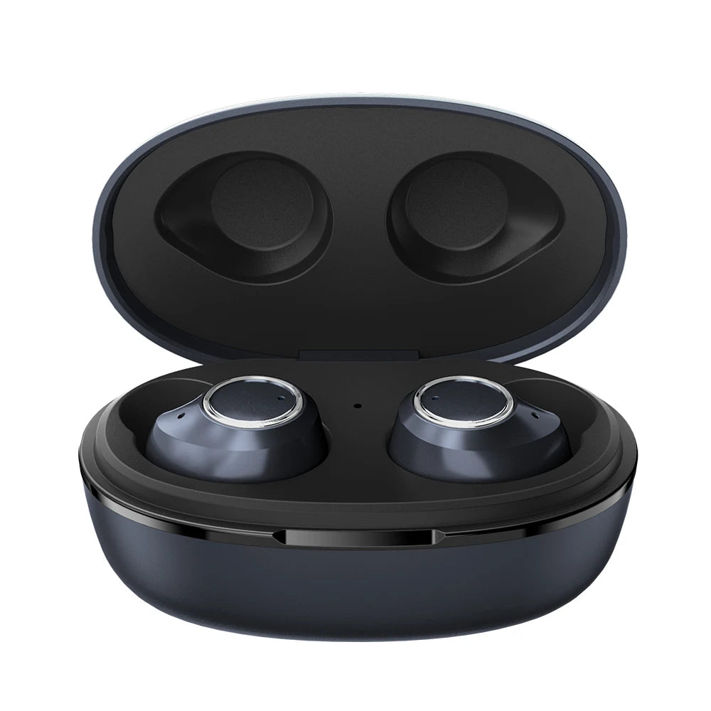 JMT-543818 Compact Invisible In-Ear Earbuds with LED Charging Case - Trulyway M2 TWS