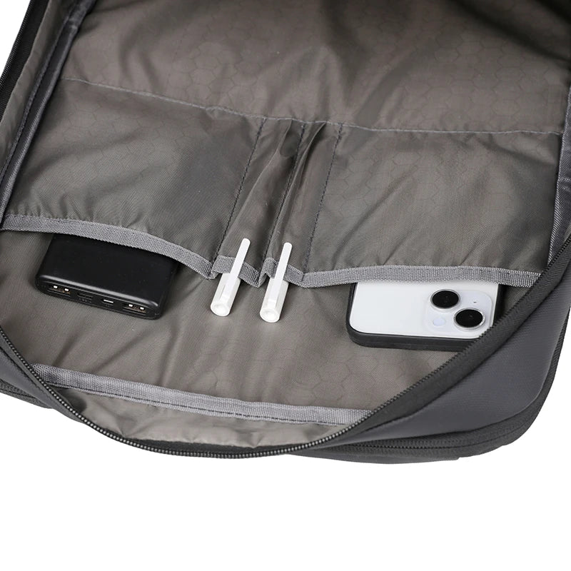 JMT-543818 Custom Logo USB Charging Business Laptop Backpack for Unisex Users