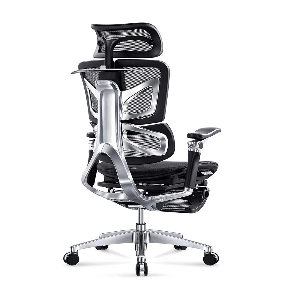 JMT-543946 Ergonomic Executive Chair with Butterfly Back Design and 7D Armrest, Featuring Footrest and Mesh Fabric