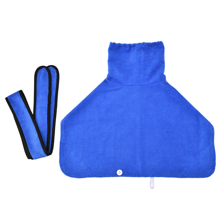 JMT-544266 Super Absorbent Towel Robe for Medium to Large Dogs – Adjustable Fit with Velcro Closure