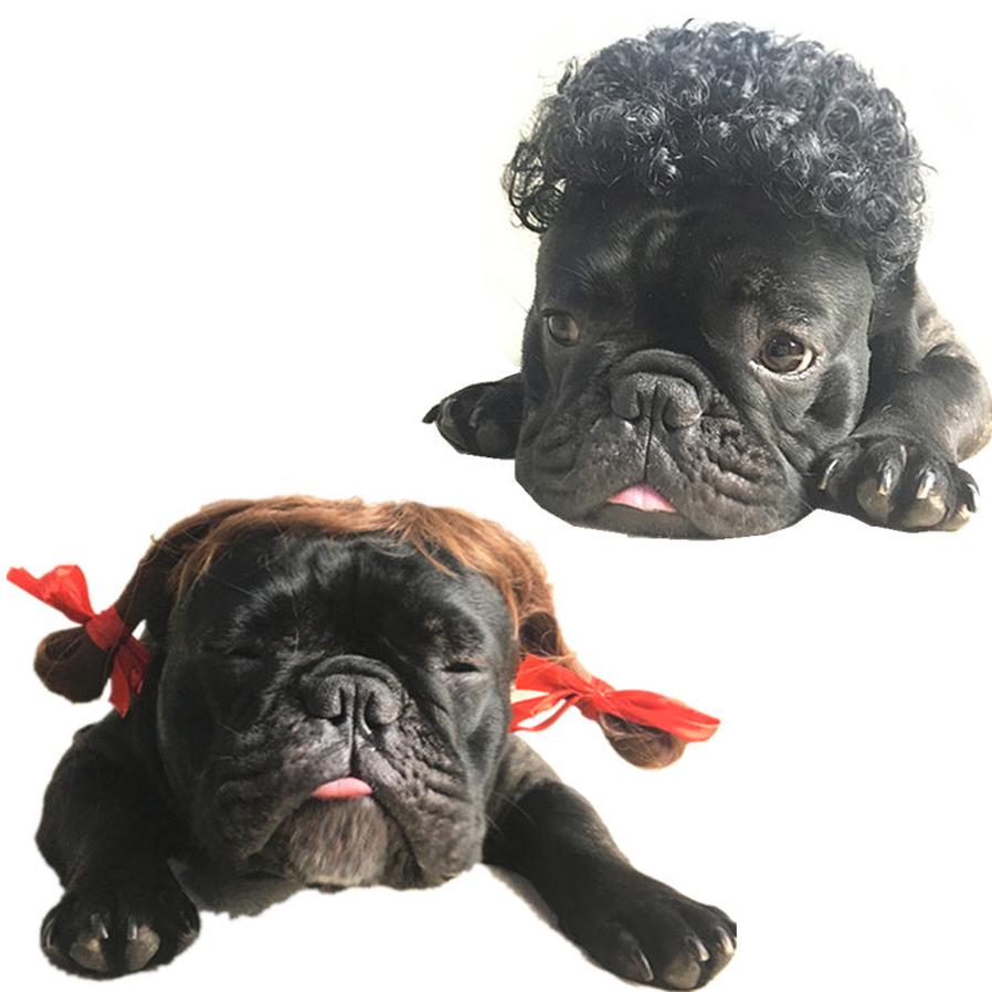 JMT-544458 Adjustable Elastic Wig for Dogs and Cats - Versatile Pet Costume Accessory