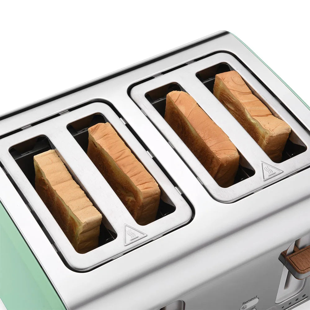 JMT-544458 Stainless Steel 4-Slice Electric Sandwich Toaster with Smart Features