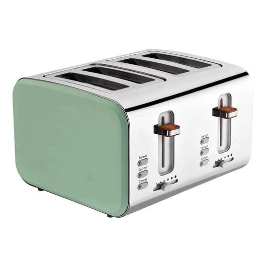 JMT-544458 Stainless Steel 4-Slice Electric Sandwich Toaster with Smart Features