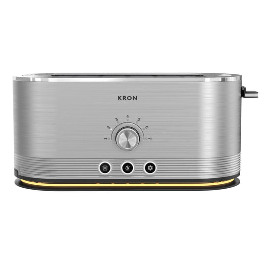 JMT-544586 Compact 4-Slice Stainless Steel Toaster with Unique Design and Versatile Features