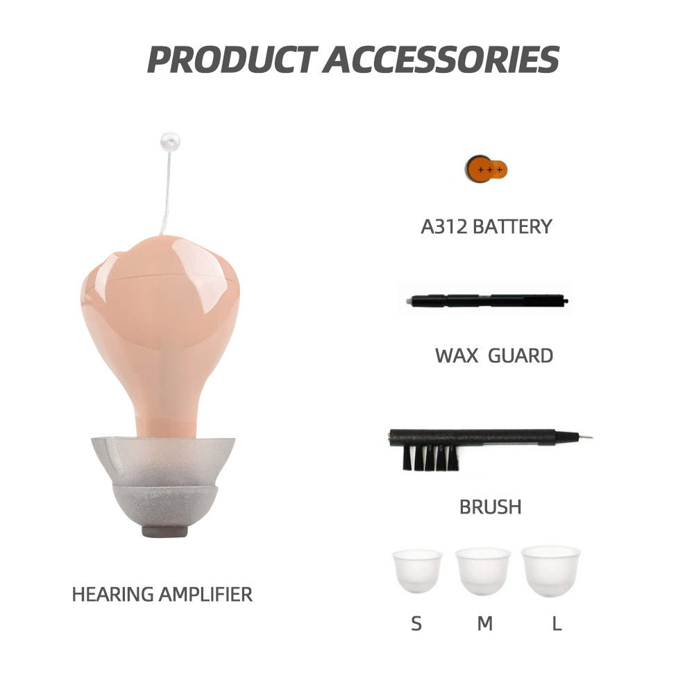 JMT-544778 Adjustable Digital Hearing Aid with Noise Reduction for Behind-Ear Use