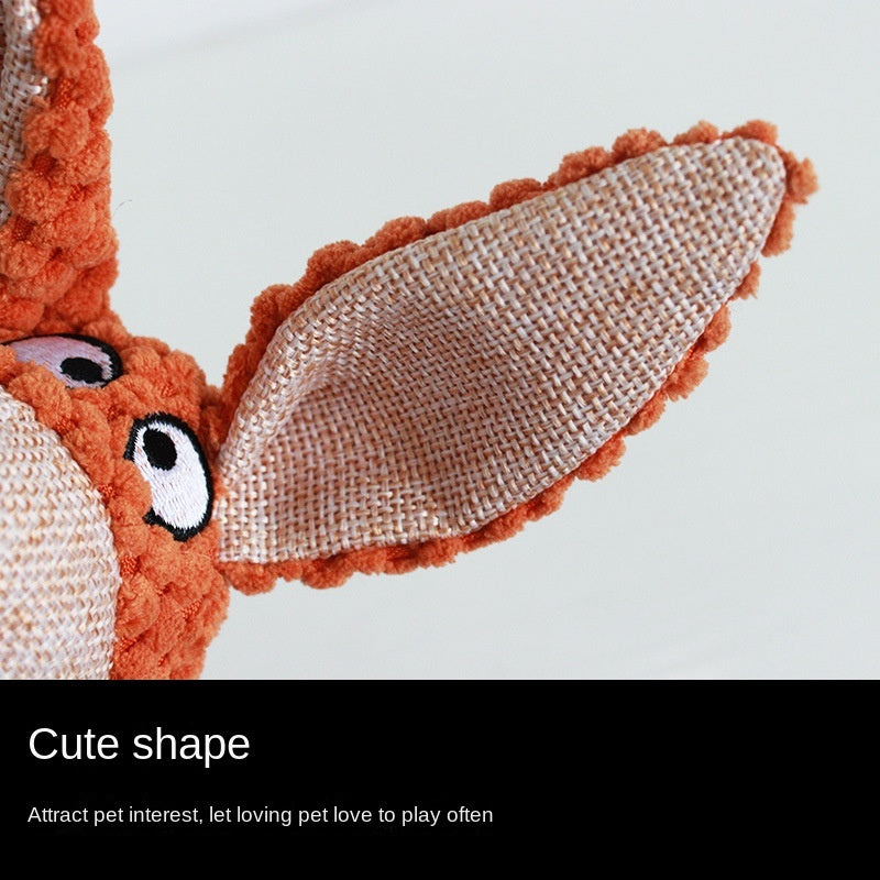 JMT-544778 Interactive Plush Squeaky Dog Toy for Chewing, Teeth Cleaning, and Stress Relief