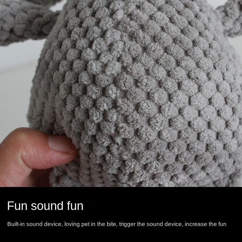 JMT-544778 Interactive Plush Squeaky Dog Toy for Chewing, Teeth Cleaning, and Stress Relief