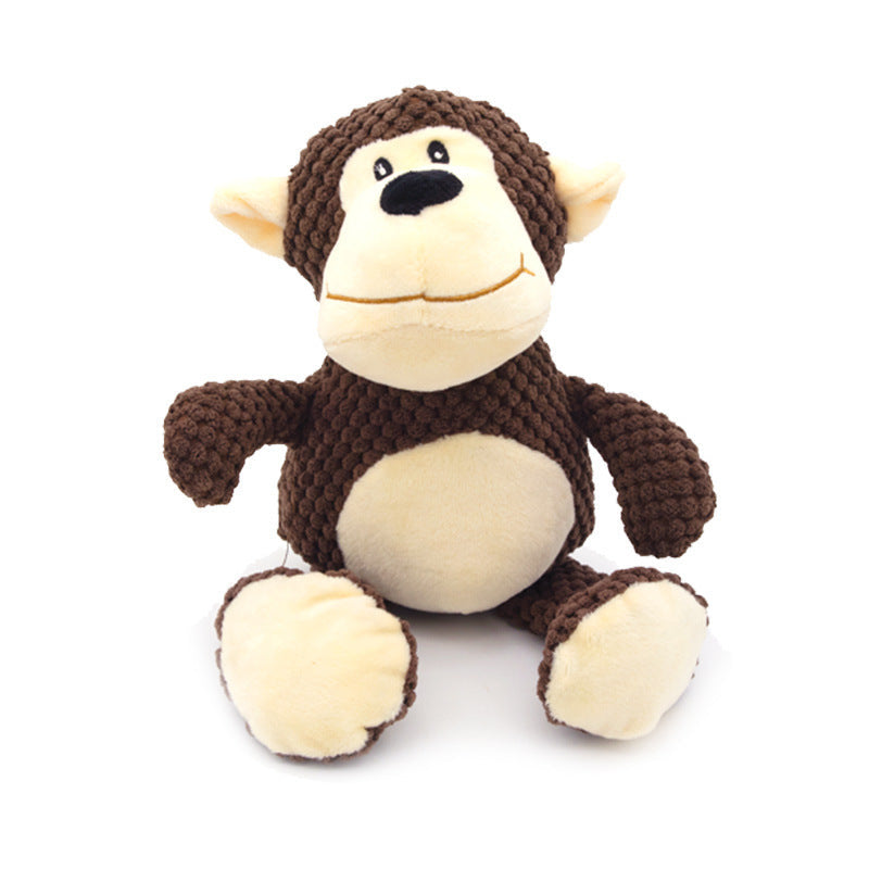 JMT-544778 Interactive Plush Squeaky Dog Toy for Chewing, Teeth Cleaning, and Stress Relief