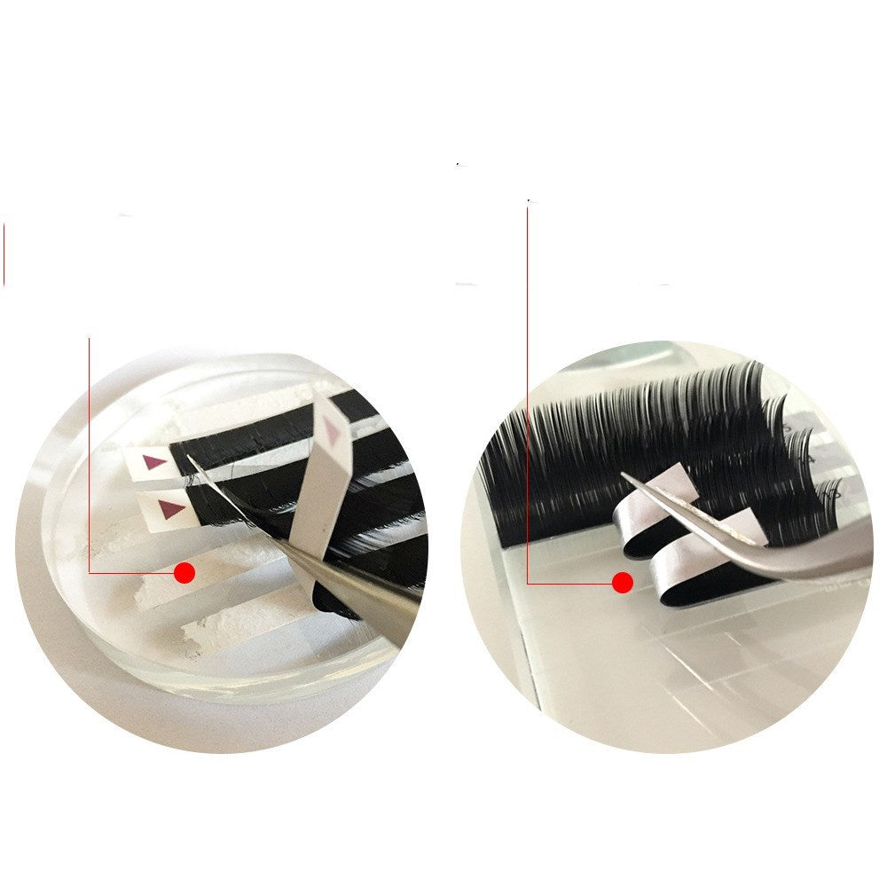 JMT-544906 Silk Protein Fiber Grafted False Eyelashes – 7-15mm Mixed Lengths in Multiple Curl Options