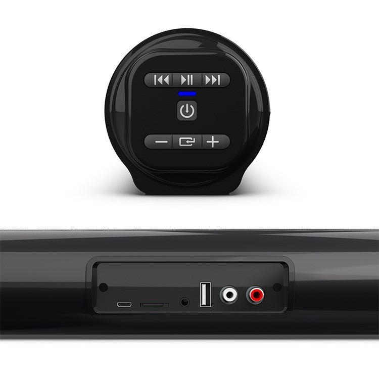 JMT-544970 Wireless Bluetooth Home Theater Audio Strip Speaker - 5W, 2000mAh Battery, Remote Control, FM Radio, 6-Hour Playtime