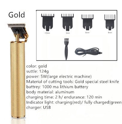 JMT-545034 Professional Electric Hair Clipper with Titanium Ceramic Blade and Ergonomic Design