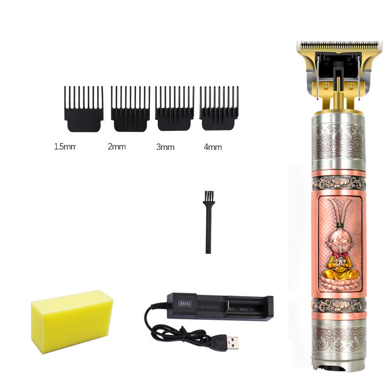 JMT-545034 Professional Electric Hair Clipper with Titanium Ceramic Blade and Ergonomic Design