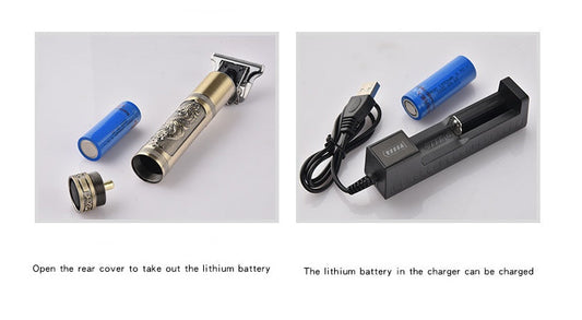 JMT-545034 Professional Electric Hair Clipper with Titanium Ceramic Blade and Ergonomic Design