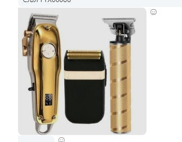 JMT-545034 Professional Electric Hair Clipper with Titanium Ceramic Blade and Ergonomic Design