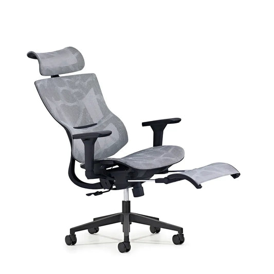 JMT-545098 Ergonomic Swivel Mesh Office Chair with Footrest for Enhanced Comfort and Support