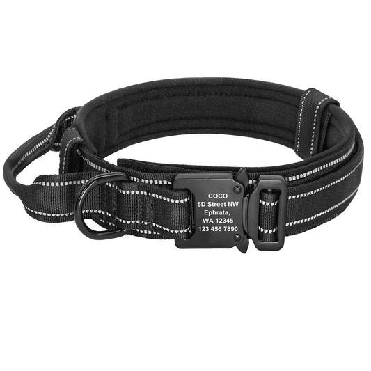 JMT-545290 Reflective Adjustable Nylon Dog Collars for Medium to Large Dogs in Camouflage Colors