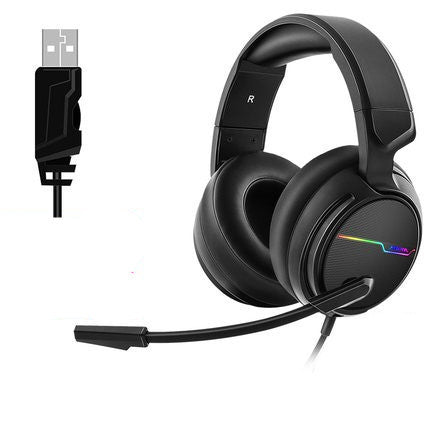 JMT-545290 Siberian V20 Wired Gaming Headset with 7 Color LED Lighting and Dual 3.5mm Connectors