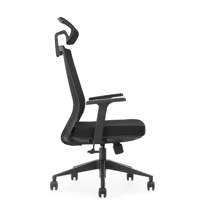 JMT-545546 Ergonomic Full Mesh High Back Swivel Executive Chair with Adjustable Headrest