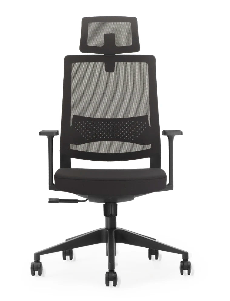 JMT-545546 Ergonomic Full Mesh High Back Swivel Executive Chair with Adjustable Headrest