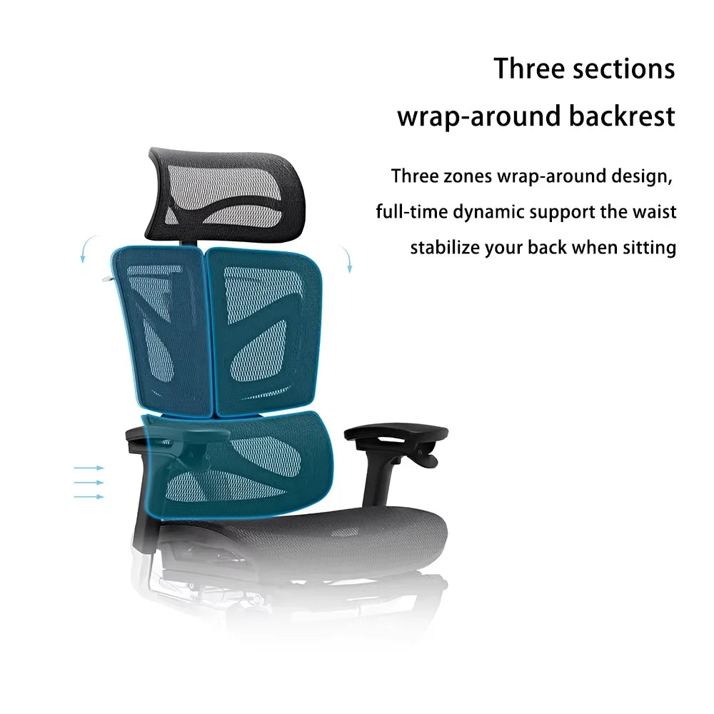 JMT-545546 High Back Ergonomic Executive Office Chair with Adjustable Features and Swivel Design