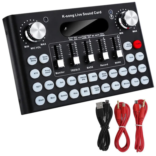 JMT-545610 Portable USB Audio Mixer and Sound Card for PC and Mobile Devices