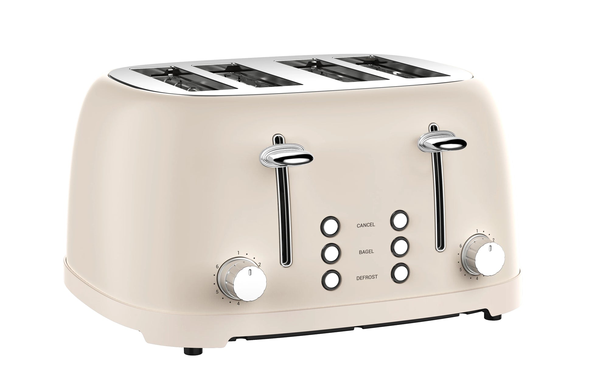 JMT-545738 Retro 4-Slice Stainless Steel Electric Pop-Up Toaster with Grill Feature