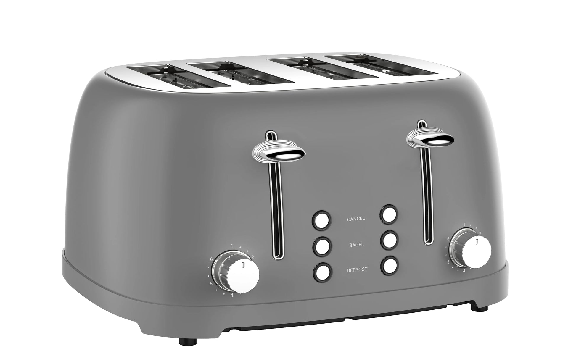 JMT-545738 Retro 4-Slice Stainless Steel Electric Pop-Up Toaster with Grill Feature