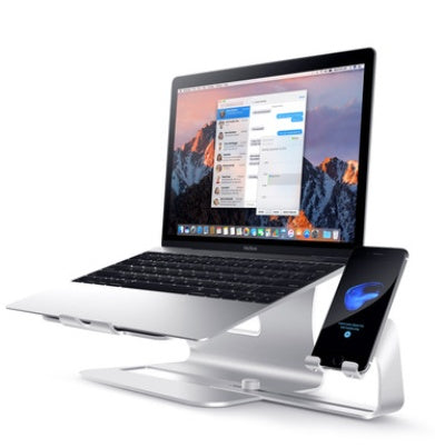 JMT-545802 Adjustable Lazy Bracket for Desktop Organizing - Silver and Gray, 26x24.3x19cm