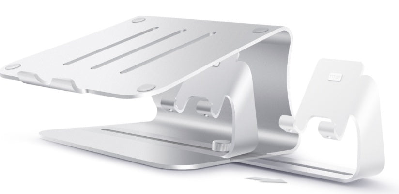 JMT-545802 Adjustable Lazy Bracket for Desktop Organizing - Silver and Gray, 26x24.3x19cm