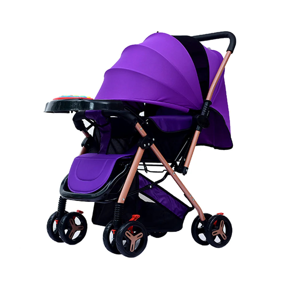 JMT-545802 Luxury Foldable Two-Way Lightweight Baby Stroller with Dining Plate