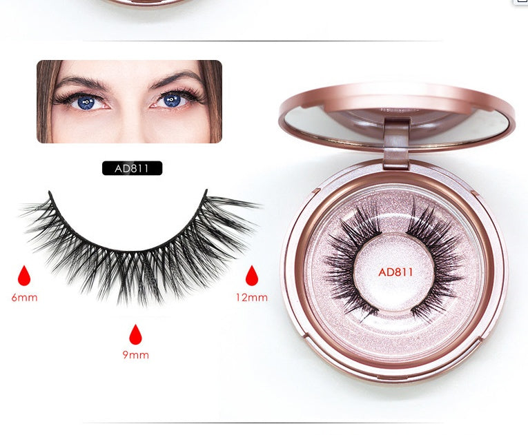 JMT-546058 Magnet False Eyelashes with Eyeliner - Black, 13.7 x 11.7 x 2.8 cm