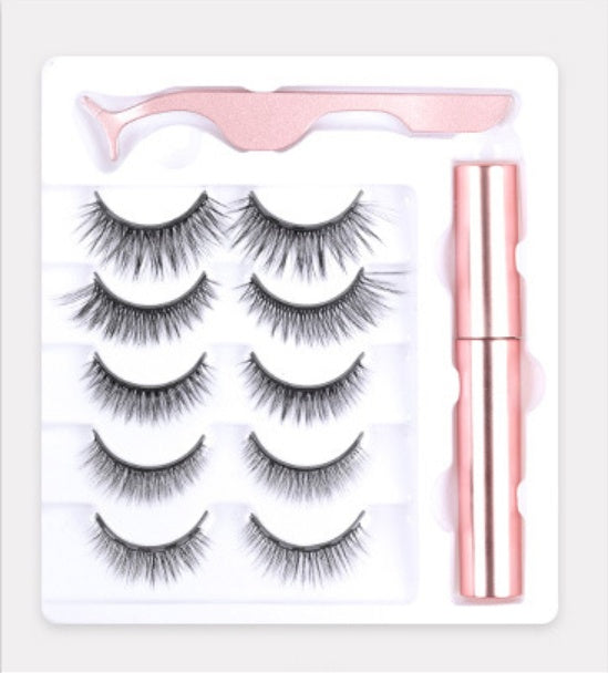 JMT-546058 Magnet False Eyelashes with Eyeliner - Black, 13.7 x 11.7 x 2.8 cm