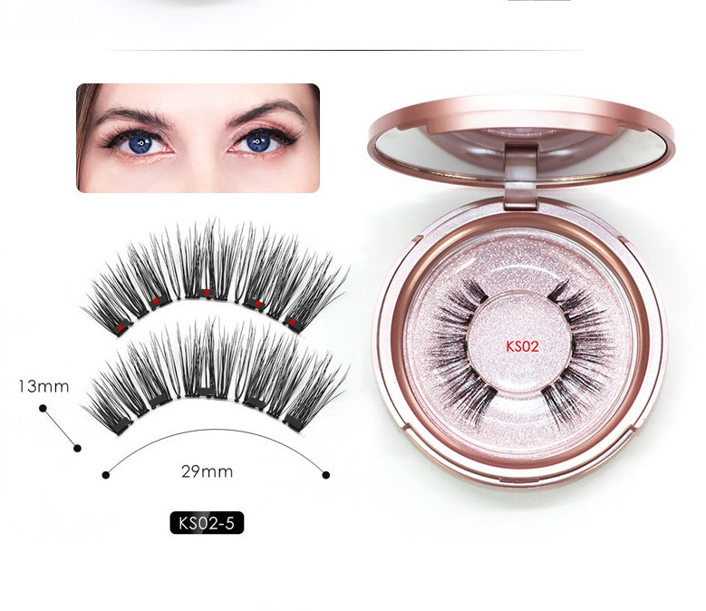 JMT-546058 Magnet False Eyelashes with Eyeliner - Black, 13.7 x 11.7 x 2.8 cm