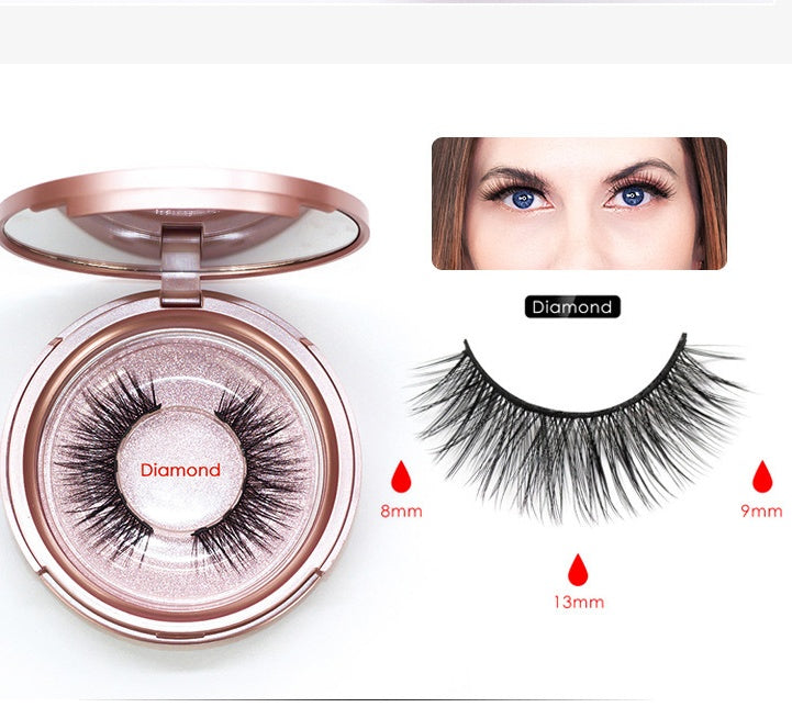 JMT-546058 Magnet False Eyelashes with Eyeliner - Black, 13.7 x 11.7 x 2.8 cm