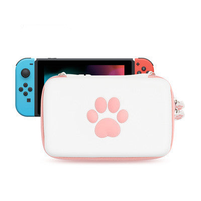 JMT-546122 Cat Paw Design Portable Storage Bag for Nintendo Switch with Card Slots
