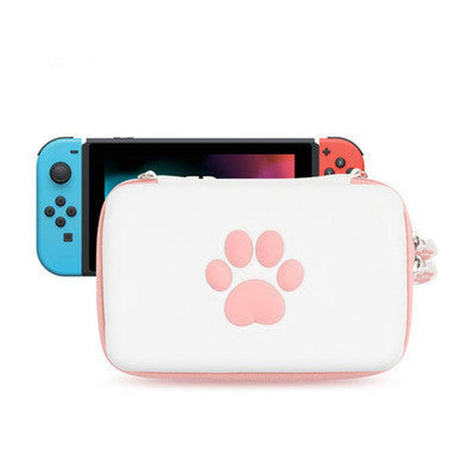 JMT-546122 Cat Paw Design Portable Storage Bag for Nintendo Switch with Card Slots