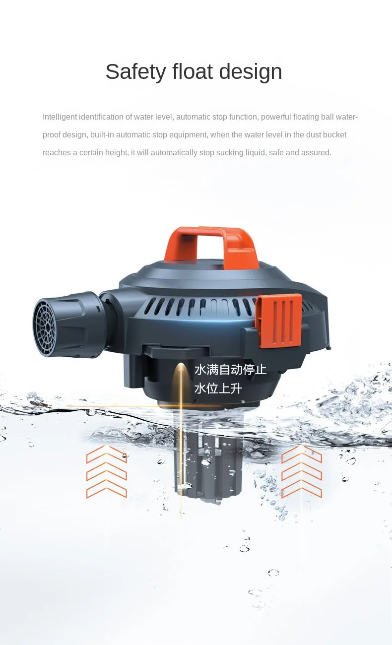 JMT-546250 High-Power Portable Vacuum Cleaner for Household and Automobile Use