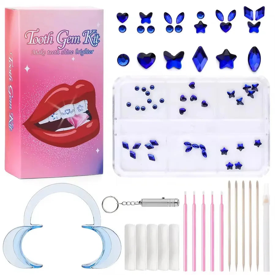 JMT-546314 Gold Tooth Gems Kit for Artistic Dental Decoration