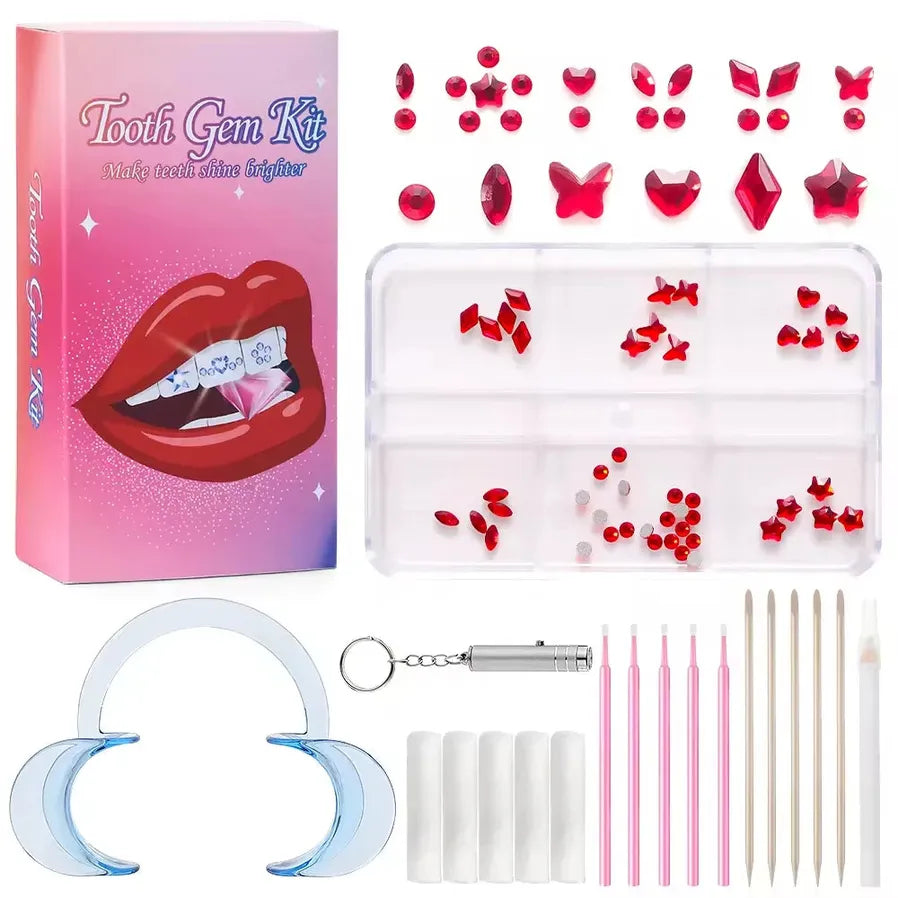 JMT-546314 Gold Tooth Gems Kit for Artistic Dental Decoration