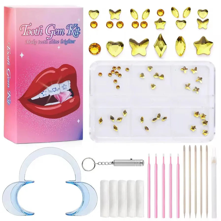 JMT-546314 Gold Tooth Gems Kit for Artistic Dental Decoration