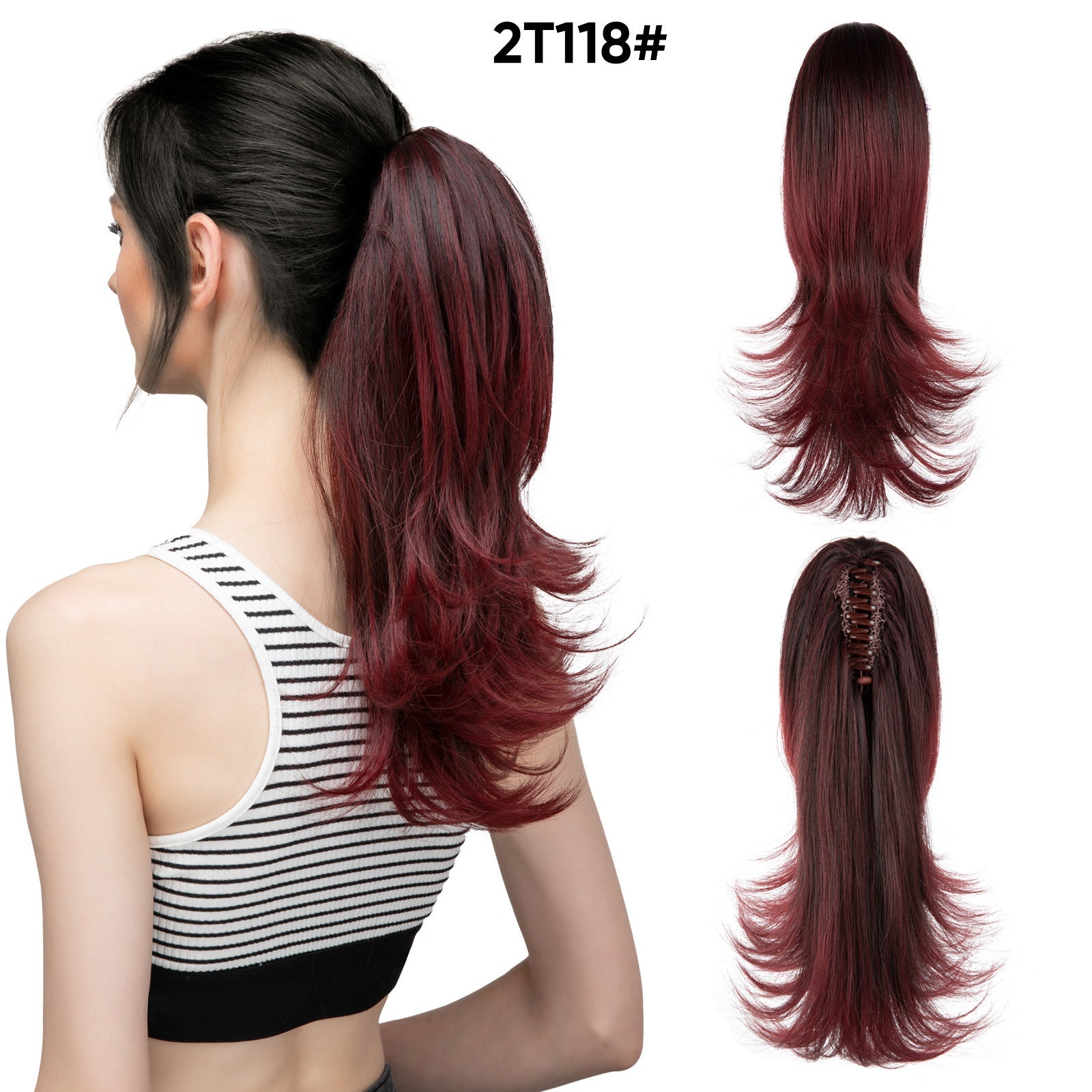 JMT-546314 Silk Wig for Women - Long Slightly Curly and Short Curly Styles, High-Temperature Fiber, Multiple Colors Available