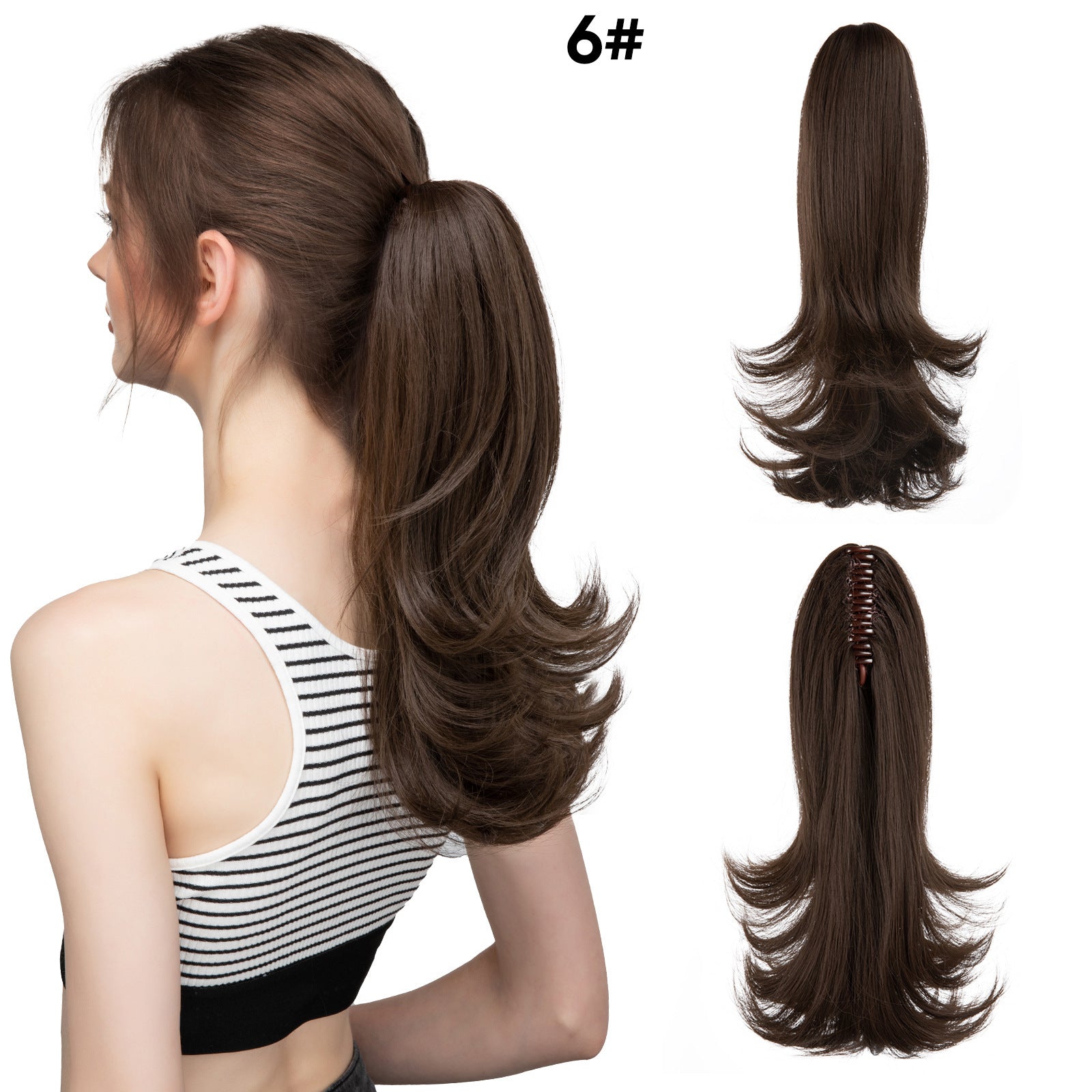 JMT-546314 Silk Wig for Women - Long Slightly Curly and Short Curly Styles, High-Temperature Fiber, Multiple Colors Available
