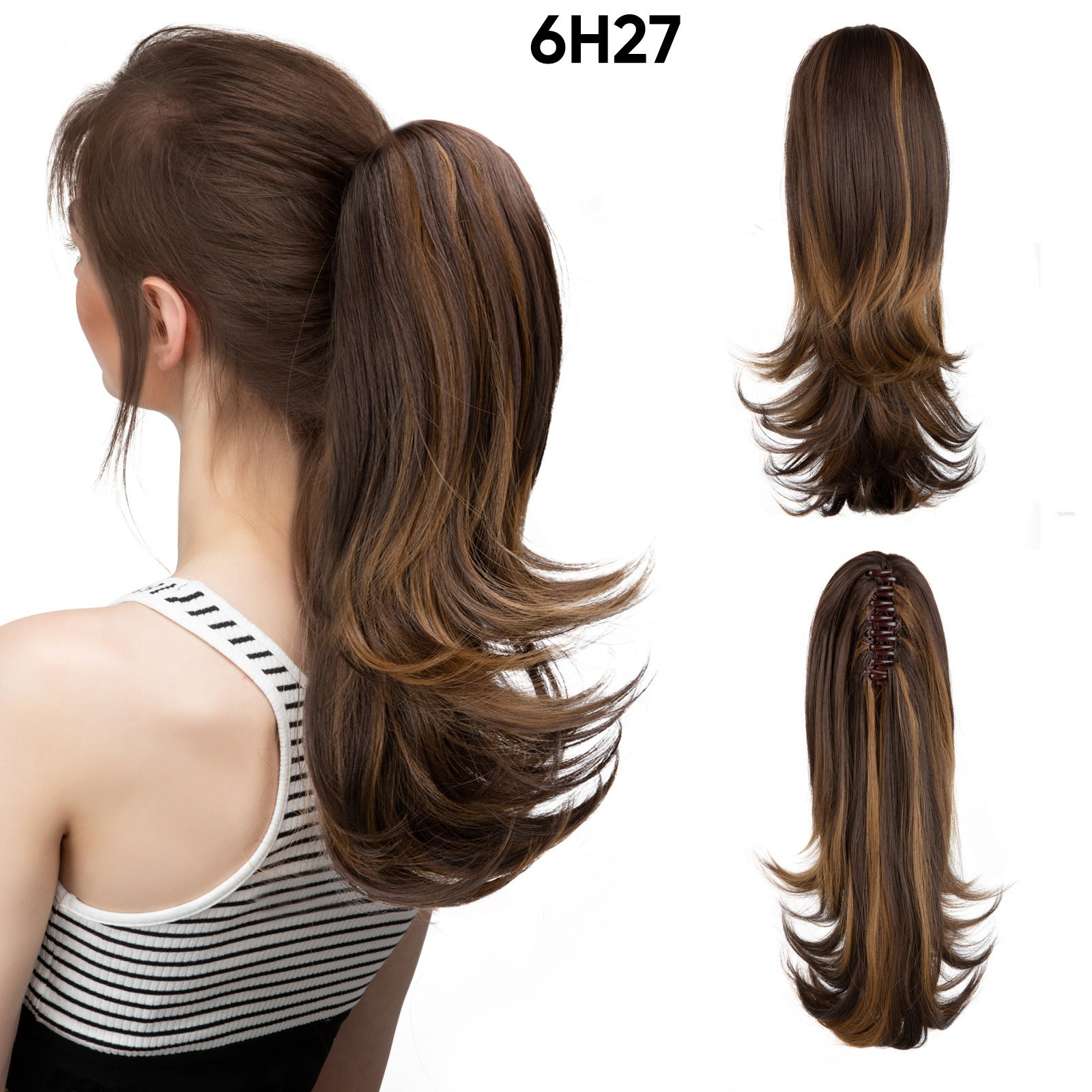 JMT-546314 Silk Wig for Women - Long Slightly Curly and Short Curly Styles, High-Temperature Fiber, Multiple Colors Available