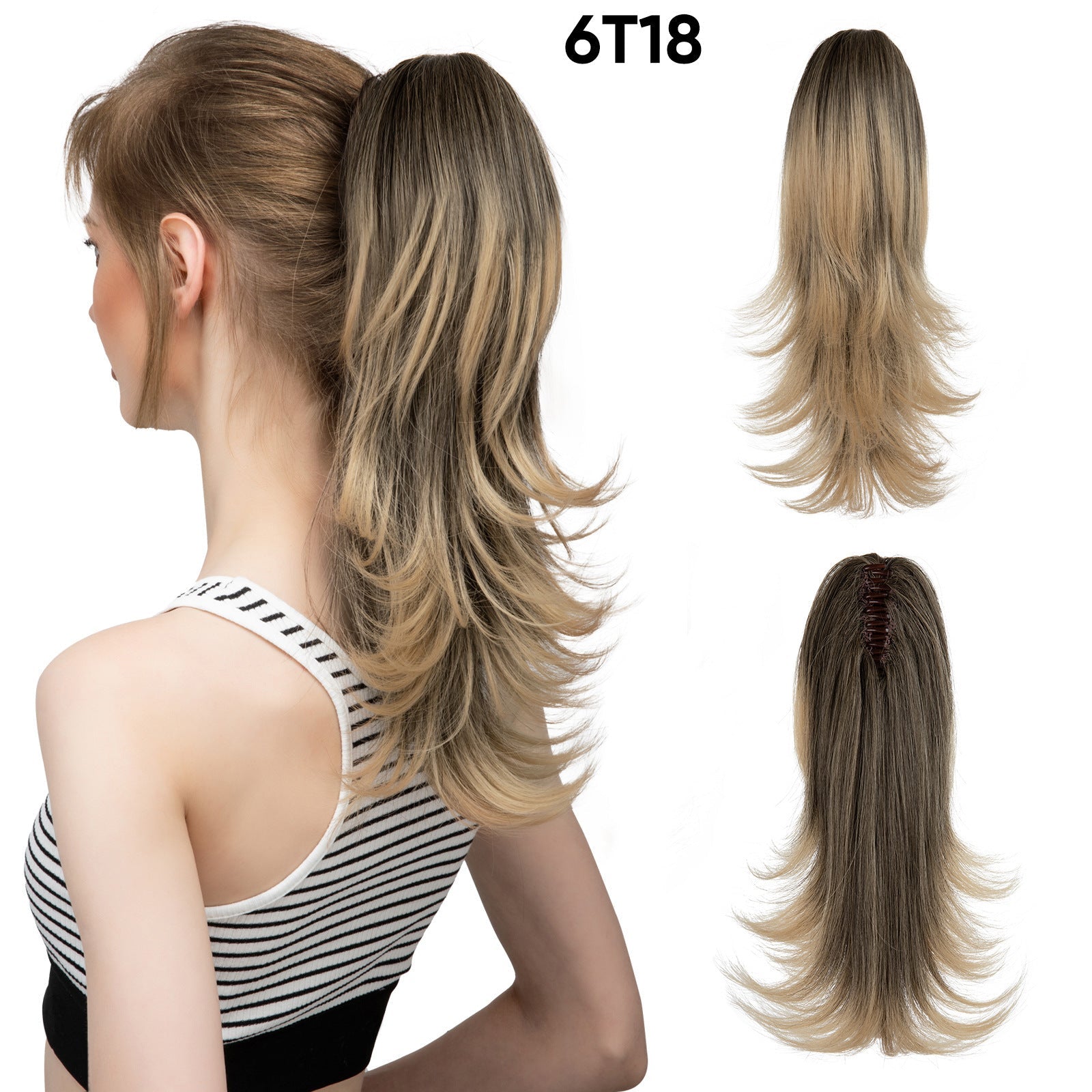 JMT-546314 Silk Wig for Women - Long Slightly Curly and Short Curly Styles, High-Temperature Fiber, Multiple Colors Available